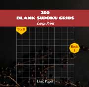 Blank Sudoku Grids 9x9 - 250x